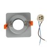 Oczko V-TAC gips beton GU10 kwadrat wpuszczane szary/chrom VT-862-CHG 5 lat gwarancji